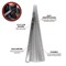 Performance Tool 12 in. Long Feeler Blade Set, Gap Measurement Gauges, Steel Holder W80541 - alternate 2