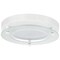 Sunlite LED 8in. Floating Glass White Flush Mount Ceiling Light Fixture, 1200 Lmn 4000K Dimmable, 2PK 88676-SU - alternate 1