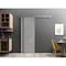 Sartodoors Sliding Barn Door with 6.6ft Hardware, Planum 0011 Concrete and Aluminum Strips, Rail Hangers Sturd PLANUM0011BD-S-BTN-36 - alternate 1
