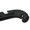 Nahanco 17in Black Plastic Middle Heavy Weight Shirt Hanger w/ Molded Grippers, 100PK 2505MG - alternate 2