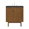 James Martin Vanities Laurent 30" Single Vanity, Honey Oak w/ 3 CM Charcoal Soapstone Silestone Top 545-V30-HNO-3CSP - alternate 1