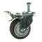 Service Caster 3 Inch SS Thermoplastic Rubber 1/2 Inch Threaded Stem Caster with Total Lock Brake SCC-SSTSTTL20S314-TPRB-121315 - alternate 1