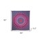 Homeroots 92" X 84" Pink Red And Purple Mandala Cotton Hanging Tapestry 397407 - alternate 4