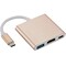Sanoxy Type C USB 3.1 USB-C 4K HDMI USB 3.0 Adapter Cable 3 in 1 Hub SNX-CABLE98 - alternate 1