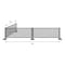 Factory 2U Commercial Patio Gray Aluminum Bar Restaurant Fence Kit, 23ft L, 34in H, Flexible Layout, Powdercoat w/ UV Topcoat 805682 - alternate 2