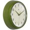 Infinity Instruments Retro Round Metal Wall Clock, Olive Green 9.5in 10940OL - alternate 2