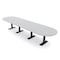 Skutchi Designs 14ft Racetrack Conference Table With Power | Harmony Series | 14 Person Meeting Room Table HAR-RAC-48X168-T.BK-U779-NA - alternate 1
