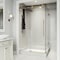 Vigo Elan E-Class 36 in. L x 48 in. W x 82 in. H Frameless Sliding Shower Enclosure Kit in Matte Gold VG6053MGCL48WL - alternate 1