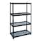 Iron Horse 2300 Riveted Steel Wire Deck Shelving 4-Shelf Unit, 18" D x 36" W x 60" H, Black 22129 - alternate 1