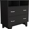 Homeroots 32" Black Two Drawer Dresser With Open Shelving 544028 - alternate 4