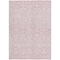 Homeroots 9' X 12' Pink And Ivory Damask Washable Indoor Outdoor Area Rug 595185 - alternate 3