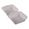 Empress Earth Hinged Container Molded Fiber 6 inx 6 in x 3 in Natural White PFAS Free, 500PK EHL-66-PF - alternate 2