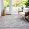 Homeroots 8' X 10' Ivory Taupe And Beige Abstract Washable Indoor Outdoor Area Rug 577160 - alternate 3