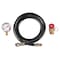 Performance Tool Air Tank Repair Kit, 200 PSI Gauge, Brass Manifold, Air Hose W10058 - alternate 2