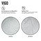 Vigo Giovanni Artistic Silver Glass 17 in. L x 17 in. W x 6 in. H Round Vessel Bathroom Sink VG07053 - alternate 2