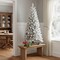 Homeroots 4' Full Flocked Pine Christmas Tree 713056 - alternate 2