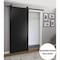 Sartodoors Sturdy Barn Door with Hardware, Planum 0010 Black Matte, 6.6FT Rail Hangers Heavy Set, Modern Solid PLANUM0010BD-B-BLK-3096 - alternate 1