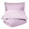 Homeroots Lilac Twin 100% Cotton 300 Thread Count Washable Duvet Cover Set 528548 - alternate 1