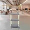 Luxor 42''H 3-Shelf Utility Cart, Electric, Gray Shelves, Putty Legs UCPL1GYE - alternate 4