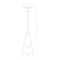 Z-Lite Aimie 1-Light Pendant with Rod, 6 in W, Matte Black 828P6-ROD-MB - alternate 3