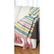 Homeroots 60" X 50" Blue and Pink Woven Cotton Striped Throw Blanket with Tassels 516622 - alternate 3