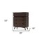 Homeroots 39" Acacia Solid Wood Four Drawer Dresser 473075 - alternate 3