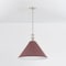 Hudson Valley Lighting Painted No. 2 21 in. Pendant in Polished Nickel/Soft Crimson by Mark D. Sikes MDS352L-PN/CRN - alternate 4