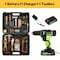 Edendirect 21V Cordless Electric Drill - Multifunctional Lithium-Ion Impact Drill with LED and Variable Speed IR-TB15 - alternate 2