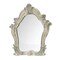 Homeroots 47" White And Silver Abstract Wood Framed Antiqued Glass Mounted Dresser Mirror 374191 - alternate 1