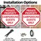 Signmission Private Property Campground Guests, 6 Inch X 6 Inch, Plastic Sign OC-P-6-31 - alternate 3