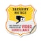Signmission Security Notice Shield Sign This Propert, 12 Inch X 12 Inch, Vinyl Decal SHI-D-12-462 - alternate 1