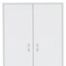 Homeroots 19in White Wood Corner Accent Chest 732031 - alternate 2