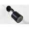 Kingston Brass Double-Handle Tub and Shower Faucet with Knurled Handle, Matte Black KBX8140KNL - alternate 4