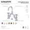 Kingston Brass Bridge Bathroom Faucet with Brass Pop-Up, Brushed Brass KS7997AX - alternate 2