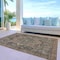 Homeroots 3' X 5' Brown Medallion Washable Indoor Outdoor Area Rug 608028 - alternate 3