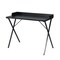 Homeroots 39" Black Wood and Metal X-Shape Computer Desk 568033 - alternate 2