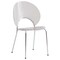Leisuremod Opulent Plastic Dining Chair in Chrome Metal Legs, Clear OC20CL - alternate 1