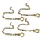 Mytee Products 4 Pcs Ratchet Binder w/ Grab Hook w/ 4 Pcs Trailer Hitch Safety Chain with Slip Hook CBRS38-SC-KIT - alternate 3
