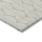 Homeroots 8' Beige And Ivory Round Ogee Washable Indoor Outdoor Area Rug 601526 - alternate 3