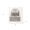Homeroots Set of Two 8" White Solid Wood Box, 2PK 392588 - alternate 6