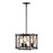 Jonathan Y Ferme 16" 3-Light Adjustable Iron Rustic Farmhouse LED Pendant, Brown/Oil Rubbed Bronze JYL7501A - alternate 4