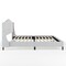 Martha Stewart Amelia King Upholstered Platform Bed w/Curved Headboard and Cushioned Siderails, Wood Slat, Gray TW-3WDB02-K-GY-MS - alternate 2