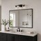 Vaxcel Sedona 3-Light Vanity Light, Matte Black, Clear Glass, 22-In. Wide W0592 - alternate 3