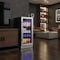 Homeroots 34in X 15in Silver and Black Stainless Steel Single Compartment Can Beverage Refrigerator 720636 - alternate 3