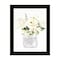 Homeroots Bathroom Flower Ja Black Framed Print Bathroom Wall Art 530065 - alternate 1
