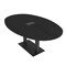 Skutchi Designs Boval Conference Table With Power, 48 in W, 84 in L, Black HAR-BOVL-48X84-DOU.BK-U999ST19-EBLK - alternate 1