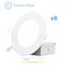 Infibrite 4 In 4000K Cool White 9W 750LM Thin LED Ceiling Light Kit, Dimmable, Wet Rated, 6PK IB-001-4-9W-WH-6PK - alternate 1