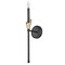 Z-Lite Claudelle 1-Light Wall Sconce, 5.75 in W x 24 in H, Matte Black + Modern Gold 4014-1SA-MB-MGLD - alternate 3