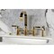 Kingston Brass Bridge Kitchen Faucet with Brass Sprayer, Polished Brass KS8262CTLBS - alternate 2