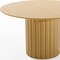 Homeroots 52" Brown Solid Wood Pedestal Base Round Top Dining Table 720988 - alternate 3